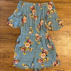 Xhilaration flower romper